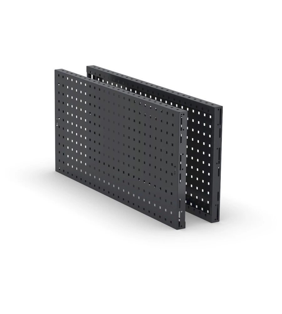 Kit 2 pannelli forati fami "linea 391" per banco da lavoro in lamiera antracite 95x40x45,6 cm