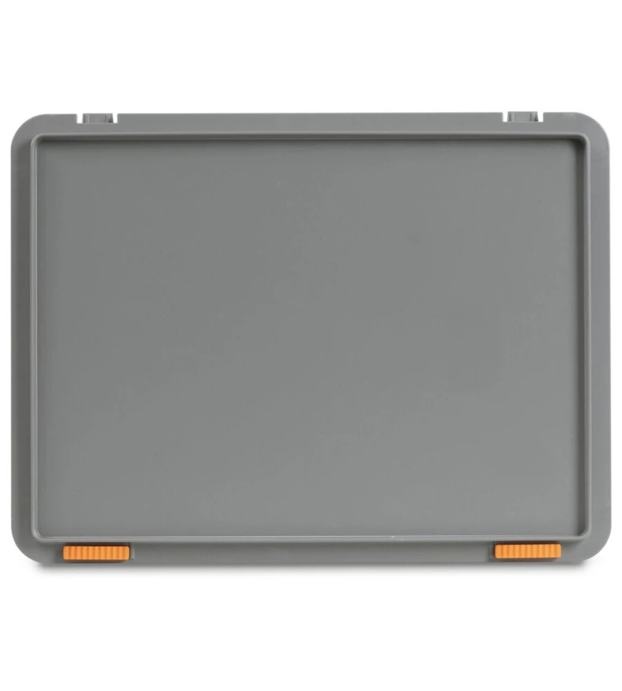 Coperchio per euro box fami con chiusura in polipropilene grigio 40x30x3 cm