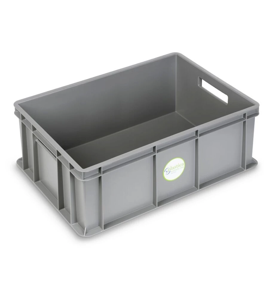 Contenitore europallet fami "euro box" in polipropilene grigio 60x40x22 cm