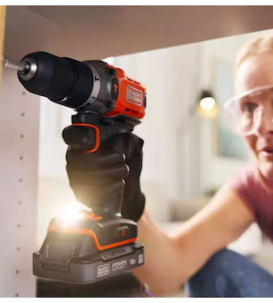 Kit trapano avvitatore a batteria black+decker "bcd383d2xk-qw" batteria inclusa 18v