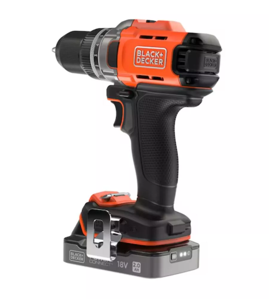 Kit trapano avvitatore a batteria black+decker "bcd383d2xk-qw" batteria inclusa 18v