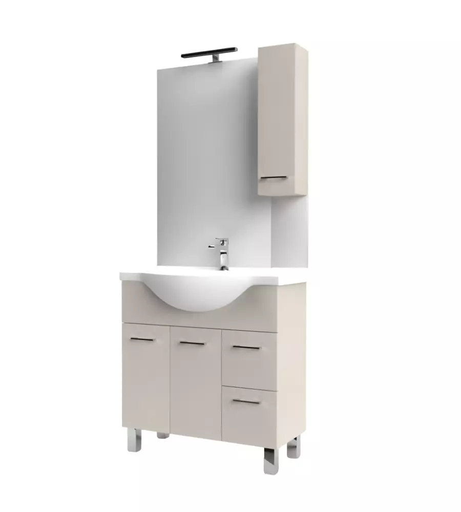 Mobile bagno "gaia" olmo bianco 81x34x87 cm