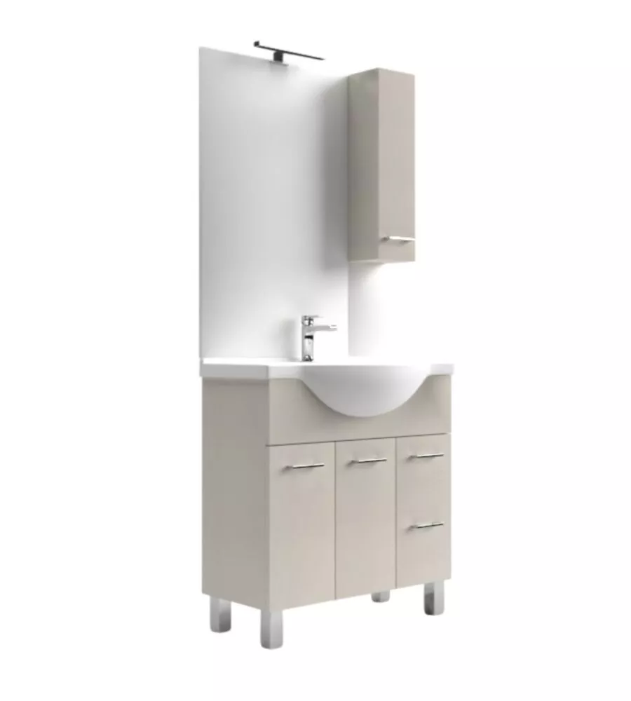 Mobile bagno "gaia" olmo bianco 81x34x87 cm