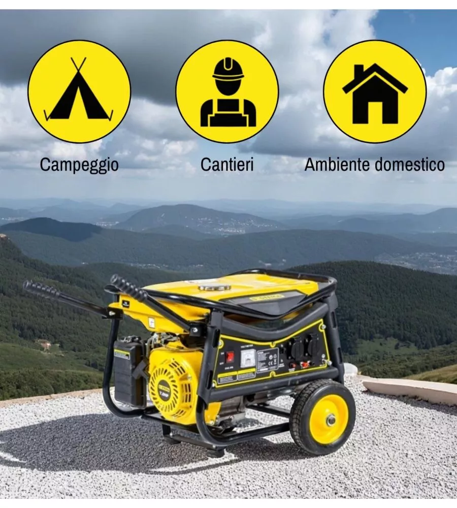 Generatore di corrente a benzina system+ 3000w