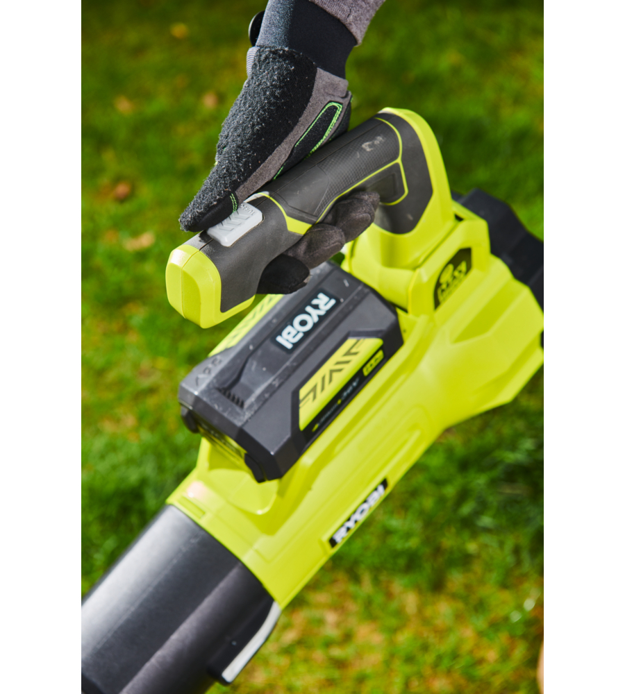 Soffiatore a batteria con turbine jet ryobi "ry36blxa-140p" batterie incluse 2x4ah 36v
