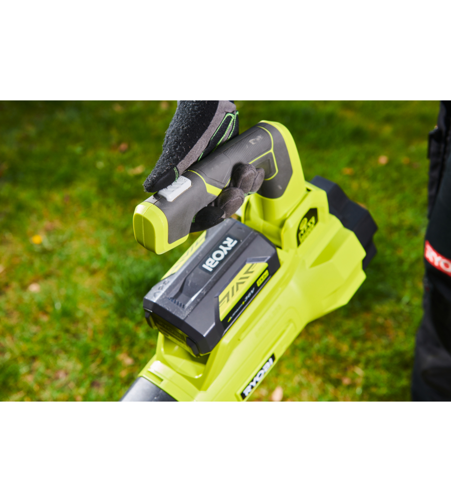 Soffiatore a batteria con turbine jet ryobi "ry36blxa-140p" batterie incluse 2x4ah 36v