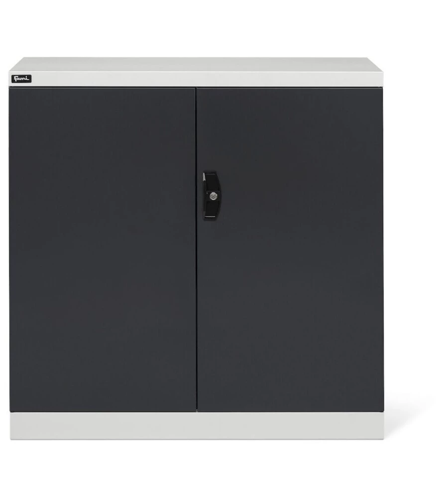 Armadietto con ante a battente fami "perfom" in lamiera grigio e antracite 102,3x55,5x100 cm