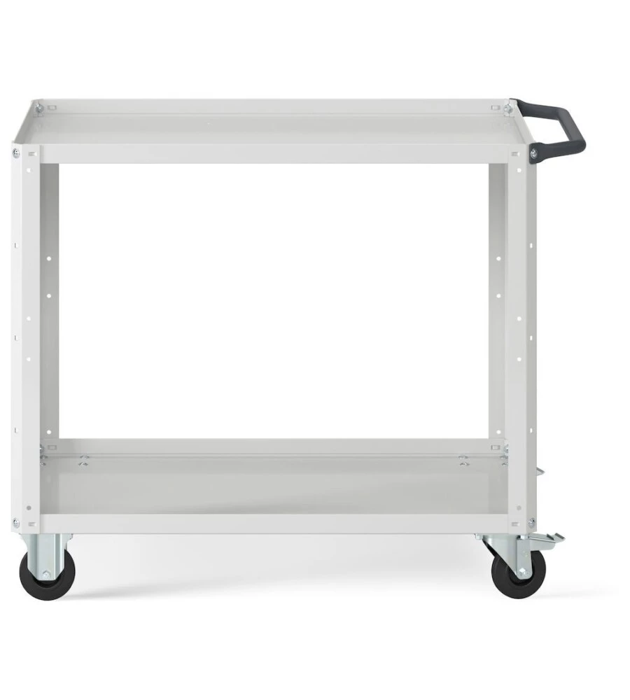 Carrello da officina fami "clever large" con due ripiani in lamiera grigio 102,8x61,5x81,9 cm