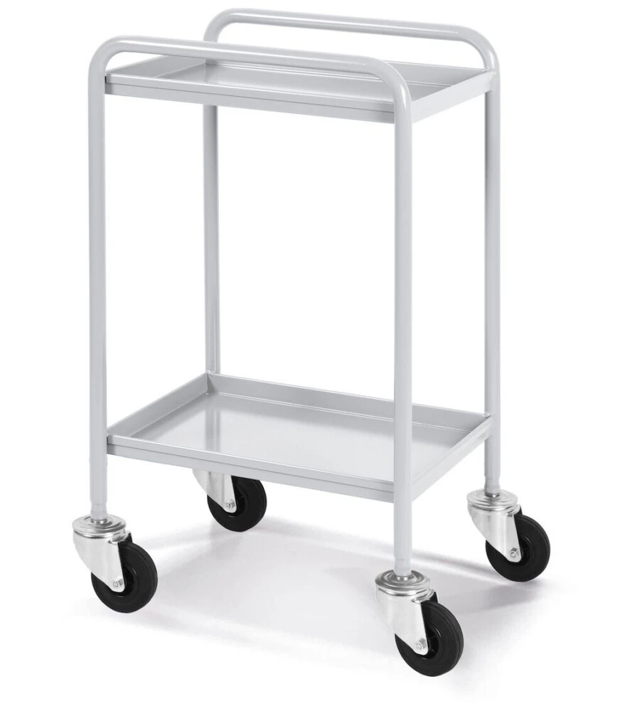 Carrello portatutto fami "combi" con 2 piani in lamiera grigio 55,5x44,5x84,5 cm