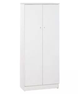 Armadio basso 2 ante bianco, 62x147x34 cm