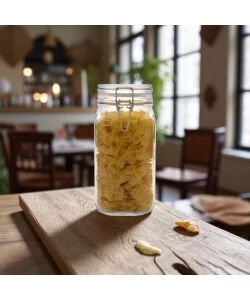 Barattolo in vetro con chiusura ermetica bormiioli "fido" 1 lt
