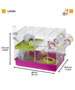 Gabbia per criceti 'laura',  46 x 29,5 x h 37.5 cm - ferplast