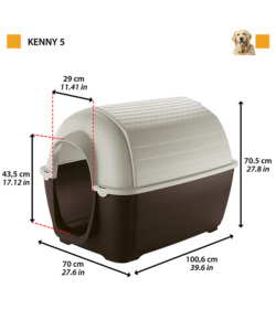 CUCCIA PER CANI "KENNY 05", 100,6X70X70,5 CM  - FERPLAST
