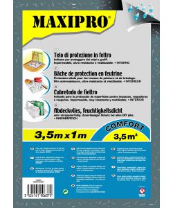 TELO DI PROTEZIONE IN FELTRO COMF. - 1X3.5 METRI.