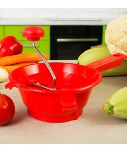 Passaverdure con 3 accessori rosso