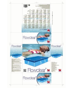 Telo di copertura per piscina da 300 cm bestway 304x205 cm - cod. 58106