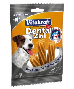 'dental 2 in 1' small snack da rosicchiare 7 pezzi - vitakraft.