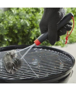 Spazzola per barbecue weber in acciaio 30 cm