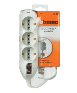 Multipresa slot6 6+3 prese spina16a int/salvafulmine griglia - bticino.