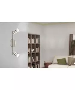 Barra led a soffitto da interno eglo "buzz led" grigio 3 luci 3000k