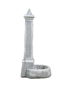 Fontana da giardino vedovella kam "lecce" anticato grigio 36x46x100 cm