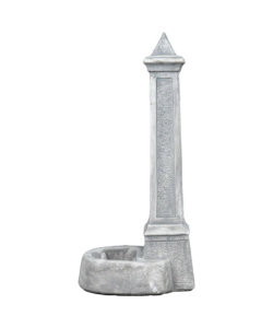 Fontana da giardino vedovella kam "lecce" anticato grigio 36x46x100 cm