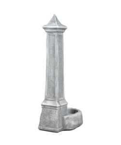 Fontana da giardino vedovella kam "lecce" anticato grigio 36x46x100 cm