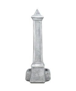 Fontana da giardino vedovella kam "lecce" anticato grigio 36x46x100 cm