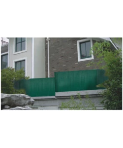 Recinzione da esterno in pvc eurogarden monofacciale verde 3x1 metri