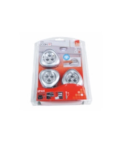 Luci adesive a 3 led, 3 pz.
