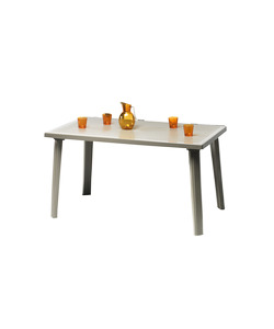 TAVOLO 'DOMINGO' 130X75x73 cm - COLORE TAUPE.