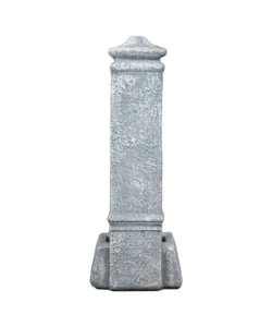 Fontana da giardino vedovella kam "isernia"  in cemento anticato grigio, 29,8x26x79 cm