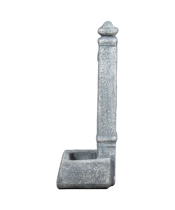 Fontana da giardino vedovella kam "isernia"  in cemento anticato grigio, 29,8x26x79 cm