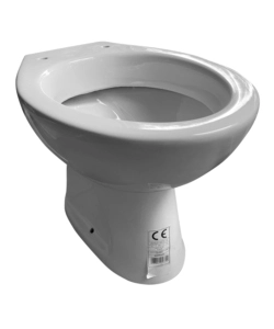 Vaso wc a terra in ceramica "serie idro" bianco
