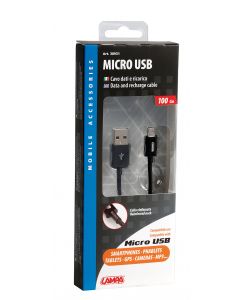 CAVO USB MICRO USB - 100 CM - NERO  38931