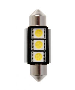 LAMPADA 12V HYPER-LED 9 - 3 SMD X 3 CHIPS - (C5W) - 10X36 MM - SV8,5-8 - 1 PZ  58450