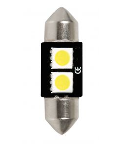 LAMPADA 12V HYPER-LED 6 - 2 SMD X 3 CHIPS - 10X32 MM - SV8,5-8 - 1 PZ  58445