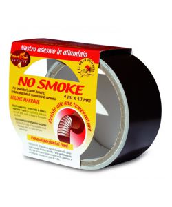 NASTRO ADESIVO BEST FIRE 'NO SMOKE' IN ALLUMINIO COLORE MARRONE, 40 MM X 4 MT