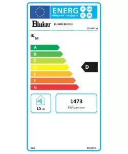 Scaldabagno elettrico murale ad accumulo 2bluker" 80 lt 1200w