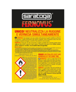 SMALTO GEL ANTIRUGGINE FERNOVUS BIANCO NEVE,  2,5 LT - SARATOGA