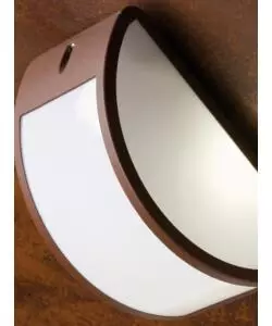 Applique aperta in alluminio per esterno - colore corten.