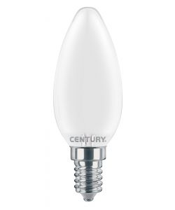 LAMPADINA INCANTO SATEN LED CANDELA Liscia - 4W - E14 - 6000K - 470Lm