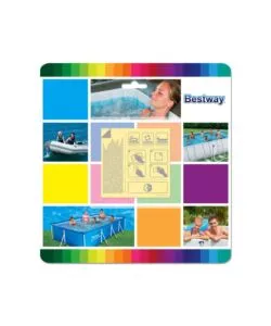 10 pezzi toppa di riparazione subacquea per piscina fuori terra bestway 6,5x6,5 cm - cod. 62091