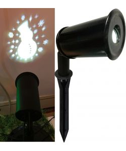 Proiettore Luci Laser Natalizie.Proiettore A Led Luce Fissa Da Esterno Con Decoro Albero Di Natale
