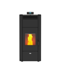 Termostufa a pellet canadian stove "idro ceramic 24" bianco 21,8 kw