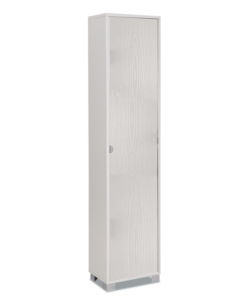 Colonna 1 anta bianco fiammato, 43x190x29 cm