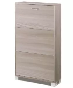 Scarpiera olmo con 3 ante, 70x118x18 cm