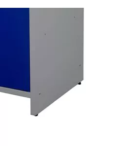 Banco da lavoro con ripiani e anta, 120x60x84 cm