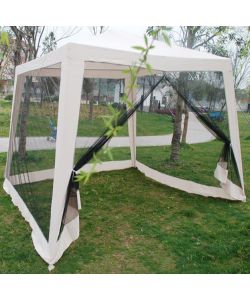 GAZEBO 3 X 3M DA GIARDINO CON ZANZARIERA