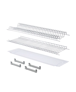 Vaschetta Raccogligocce In Acciaio Inox 54cm - Per Scolapiatti Incasso, Made In Italy, Pieghevole - Foto 8